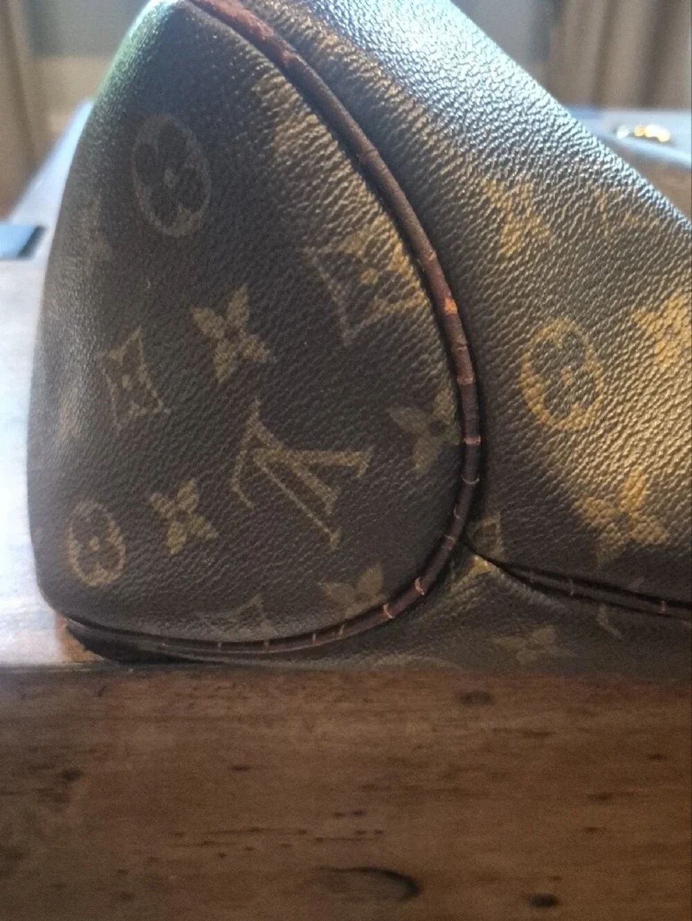 Louis Vuitton Monogram Canvas Hobo Bag in Brown and Tan